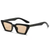 Retro small-framed cat-eye sunglasses for women, cross-border avant-garde ins high-end glasses, simple rice stud sun protection sunglasses, trendy Specification image